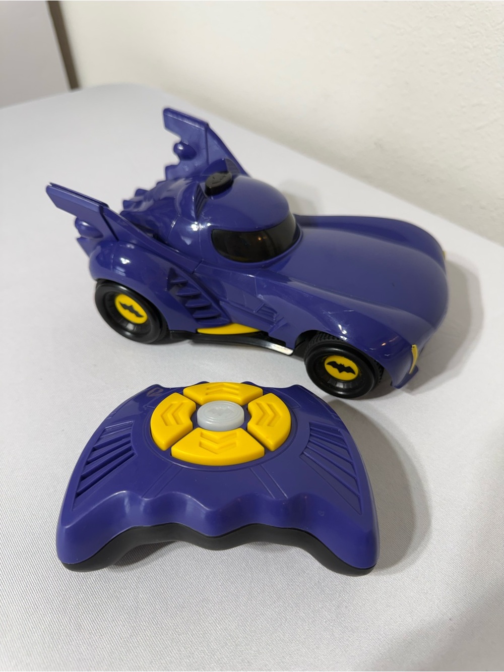 Bat wheels Batmobile RC Car w/ Controller Tested & Works